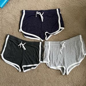 Aeropostale (Set of Three) Comfy Fleece Adjustable Strap Shorts